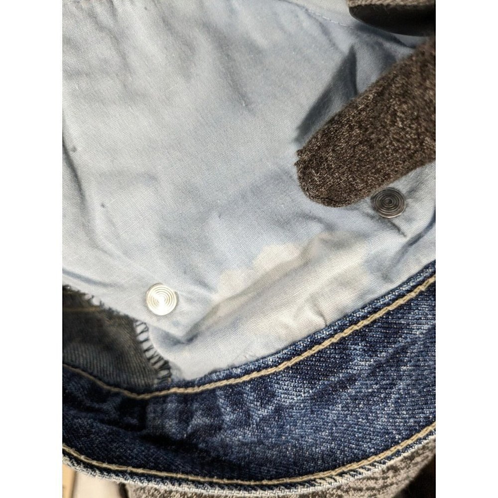 Avirex Jeans Mens 29x30 (Actual 27.5x29) Blue White Fade Wash Bleach - Picture 13 of 16